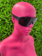 Black Oversized Visor Sunglasses