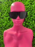 Black Oversized Visor Sunglasses