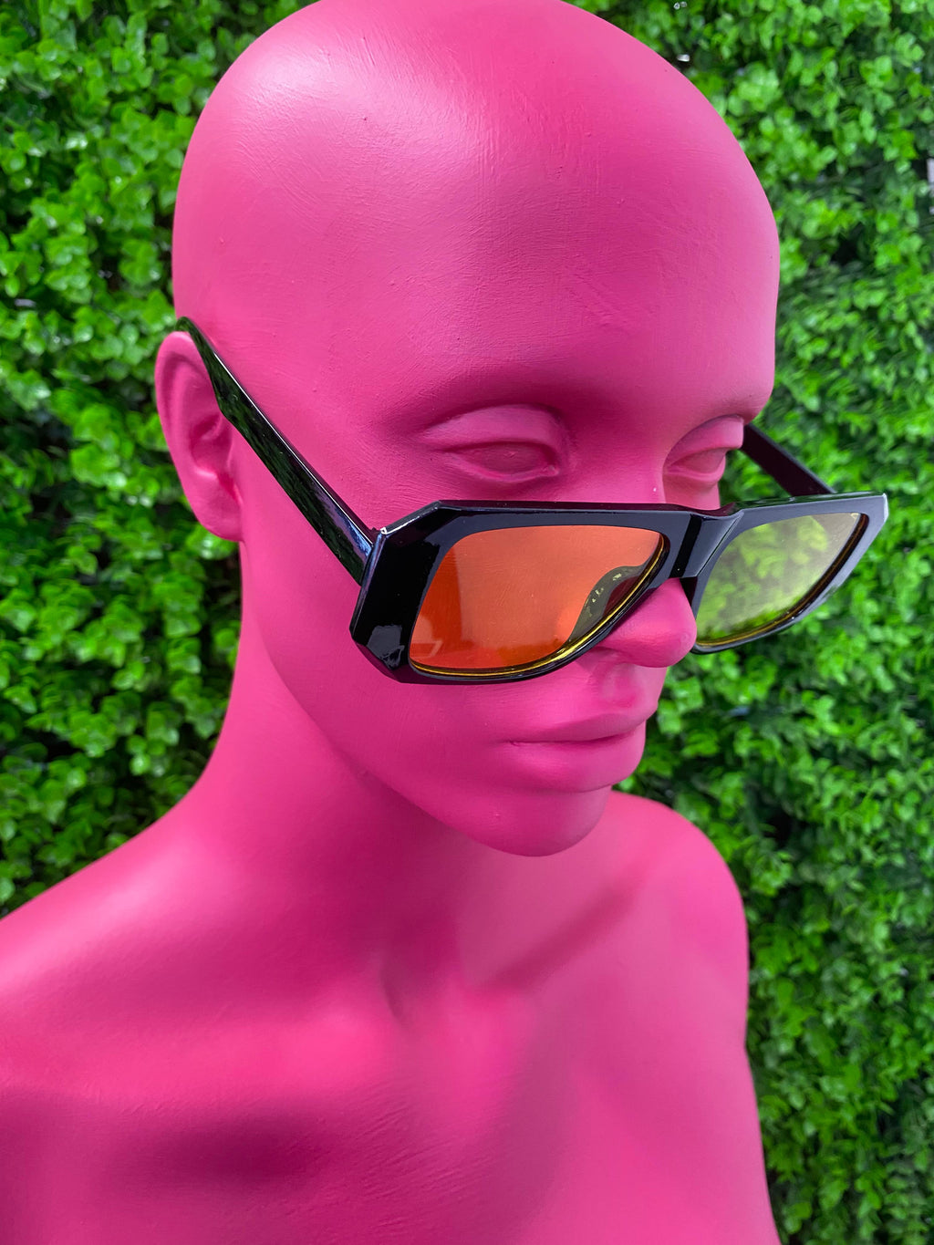 Orange Aviator Sunglasses
