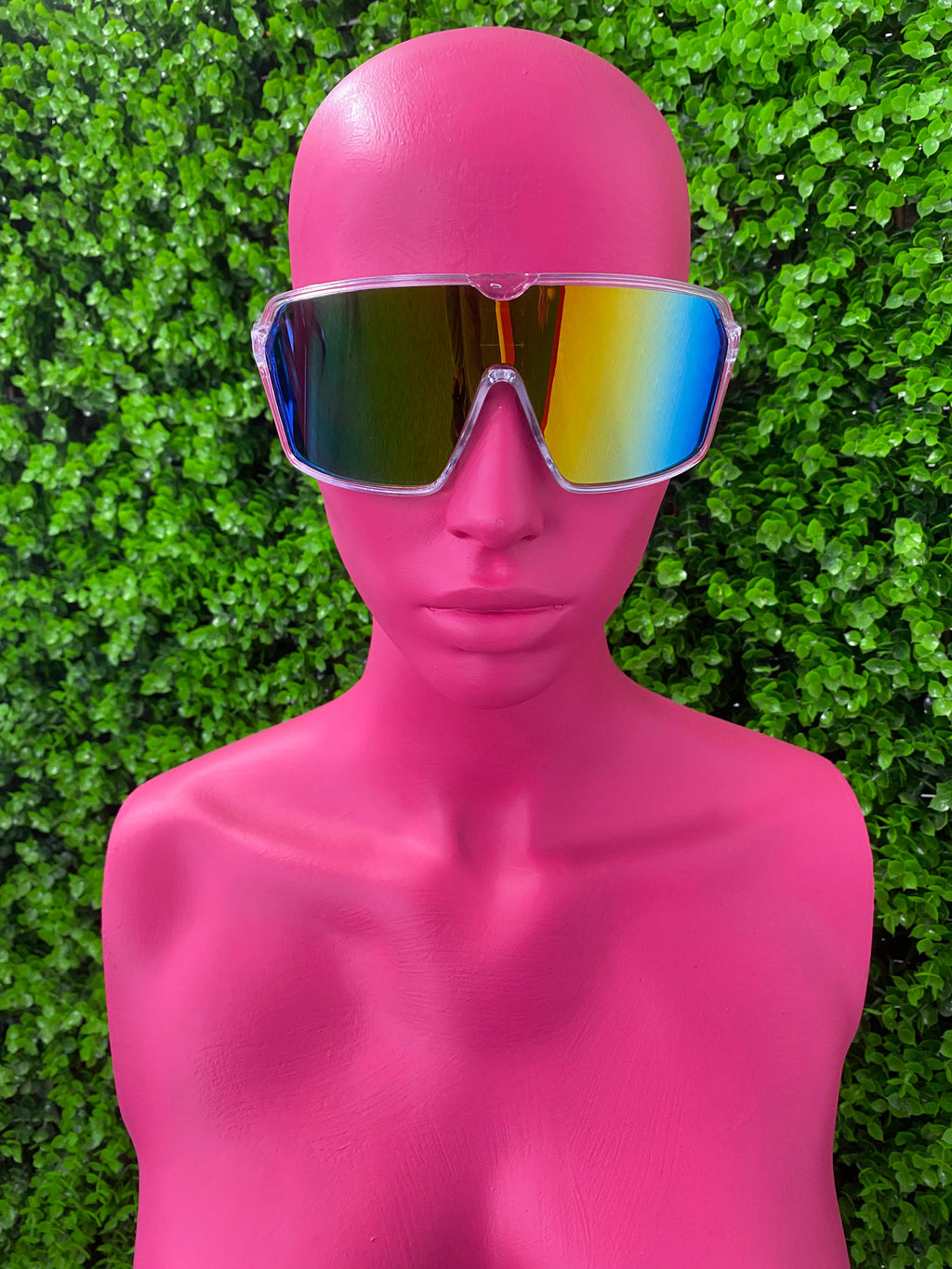 Rainbow Shield Visor Sunglasses