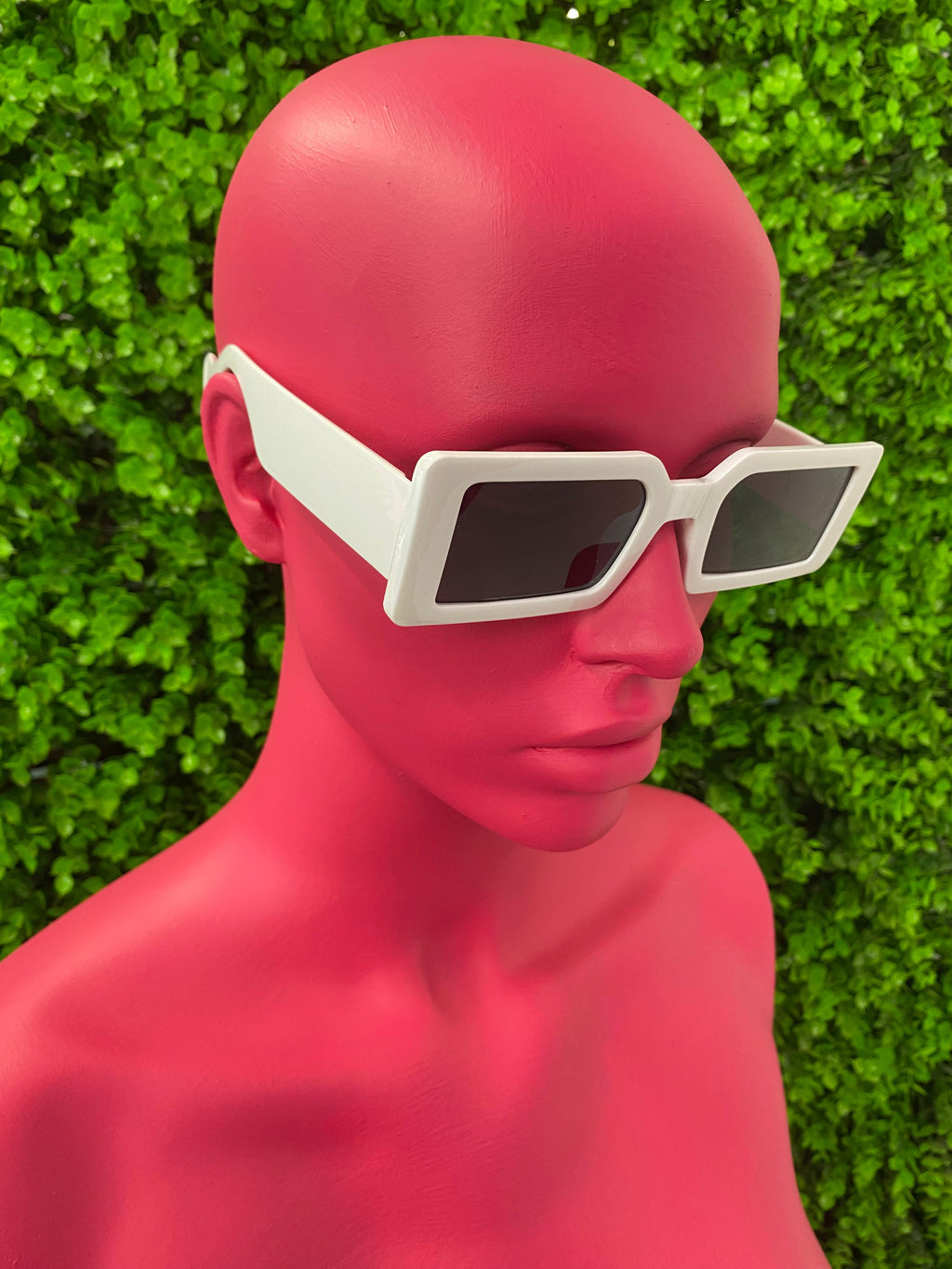 Ivory Rectangle Sunglasses
