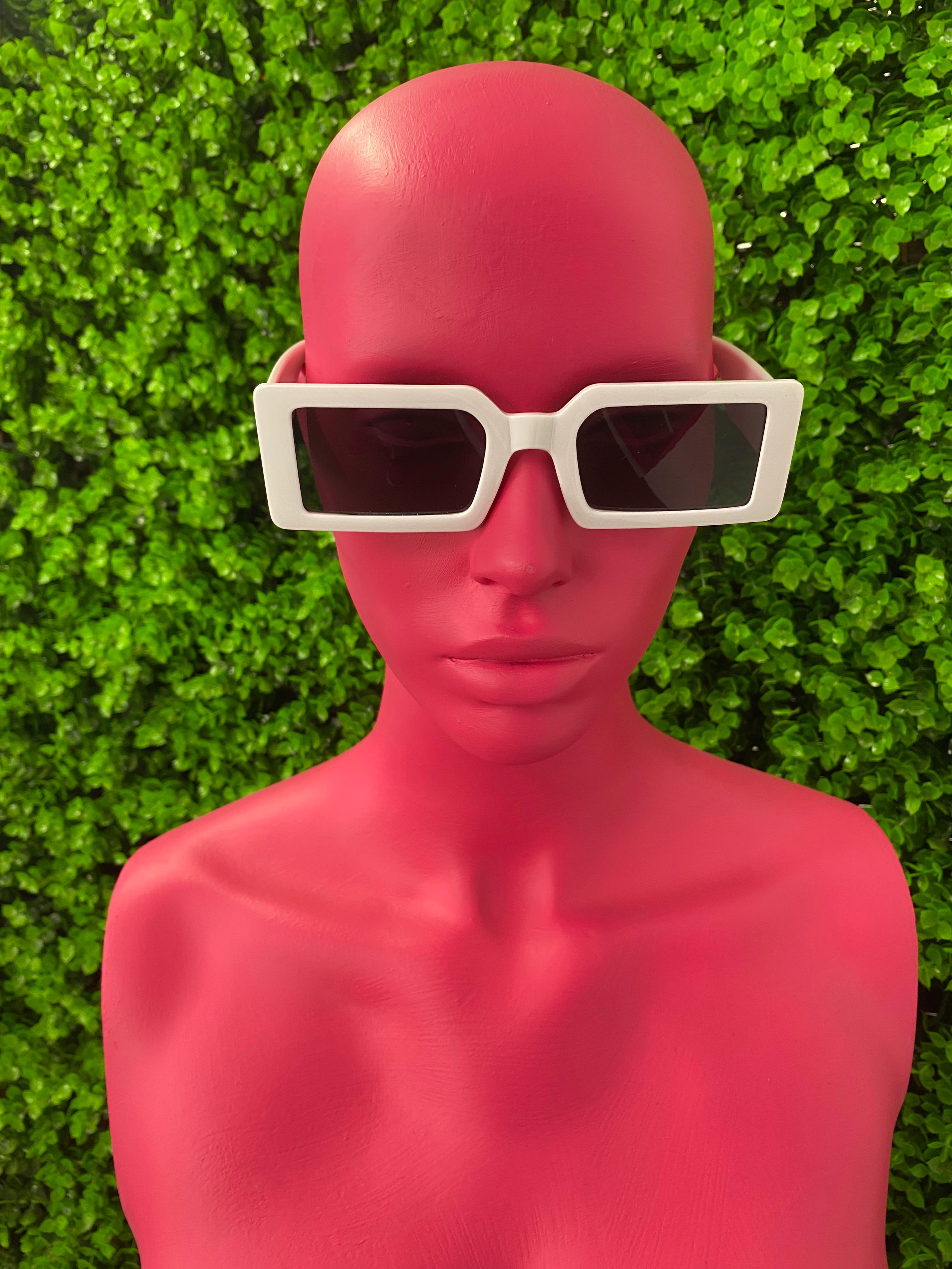 Ivory Rectangle Sunglasses