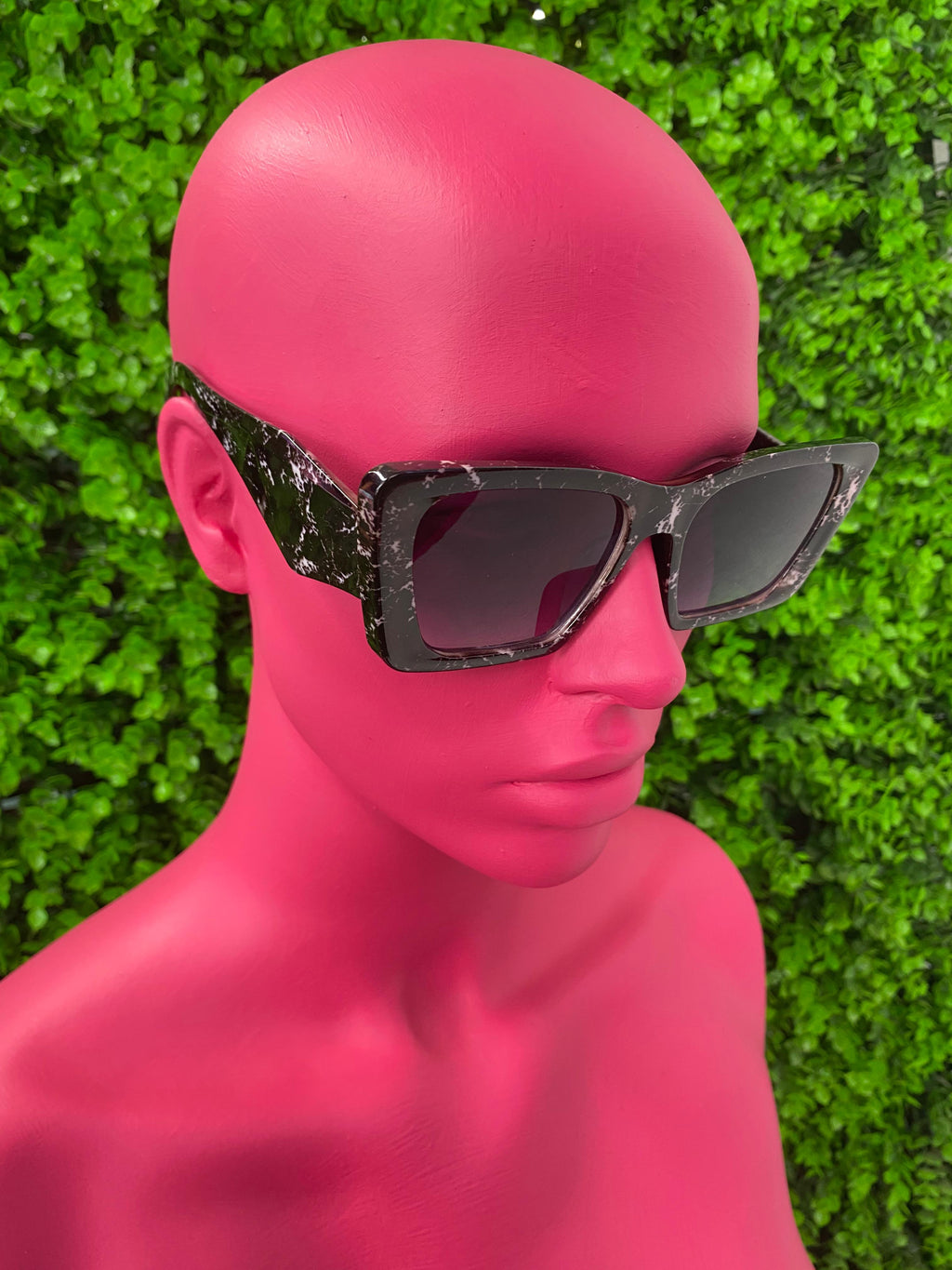 Black Embellished Cat-Eye Sunglasses