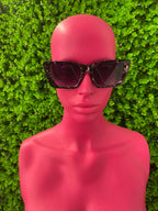 Black Embellished Cat-Eye Sunglasses