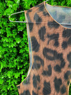 Leopard Print Mesh Dress