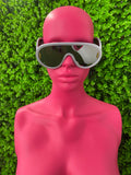 White Ski Shield Sunglasses
