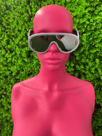 White Ski Shield Sunglasses