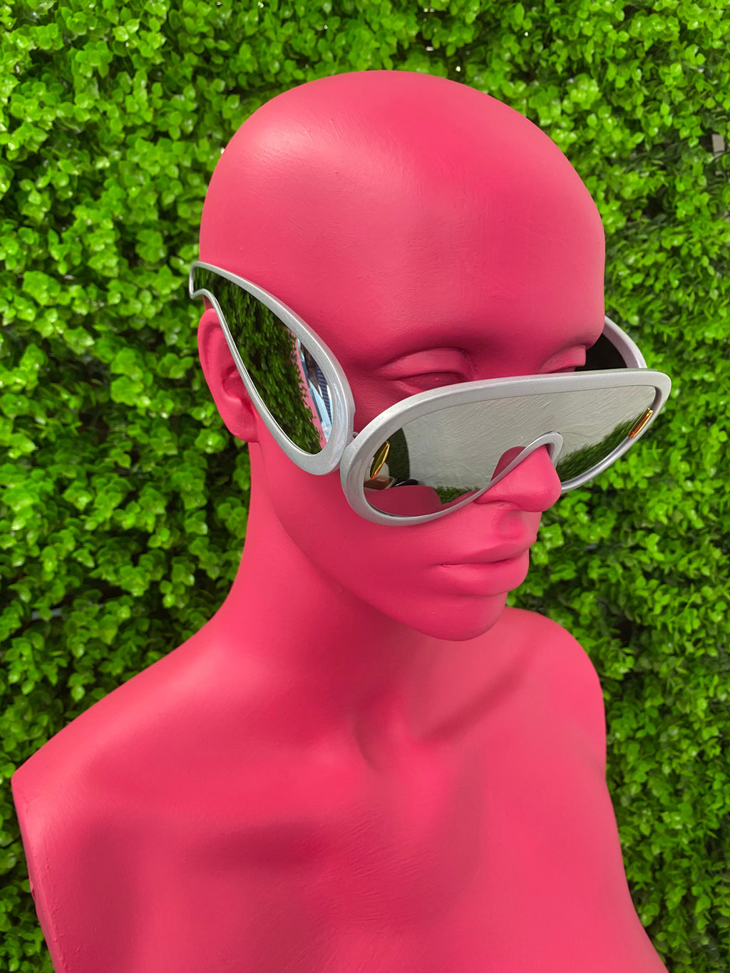 White Ski Shield Sunglasses