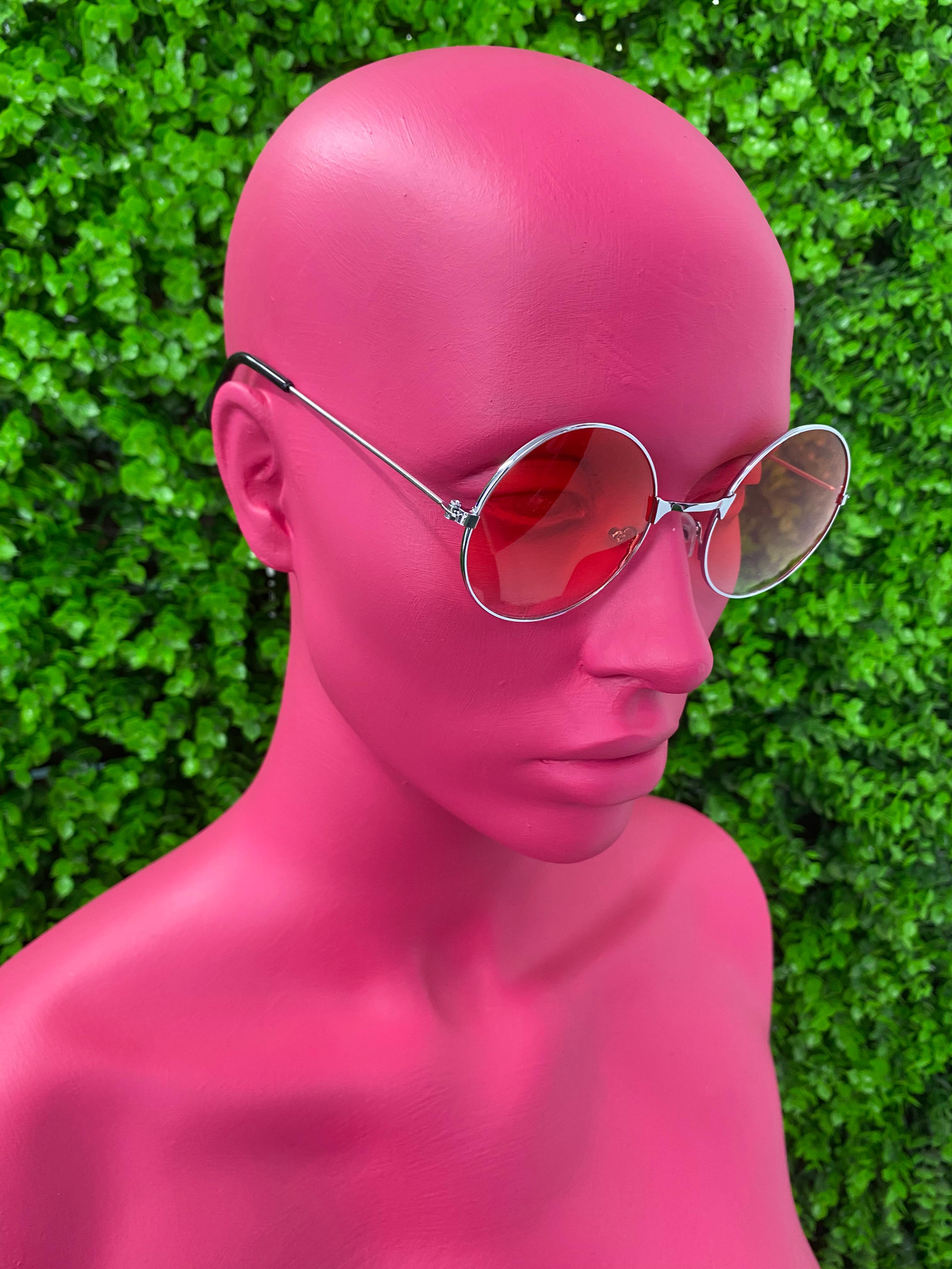 Rose Round Metal Sunglasses