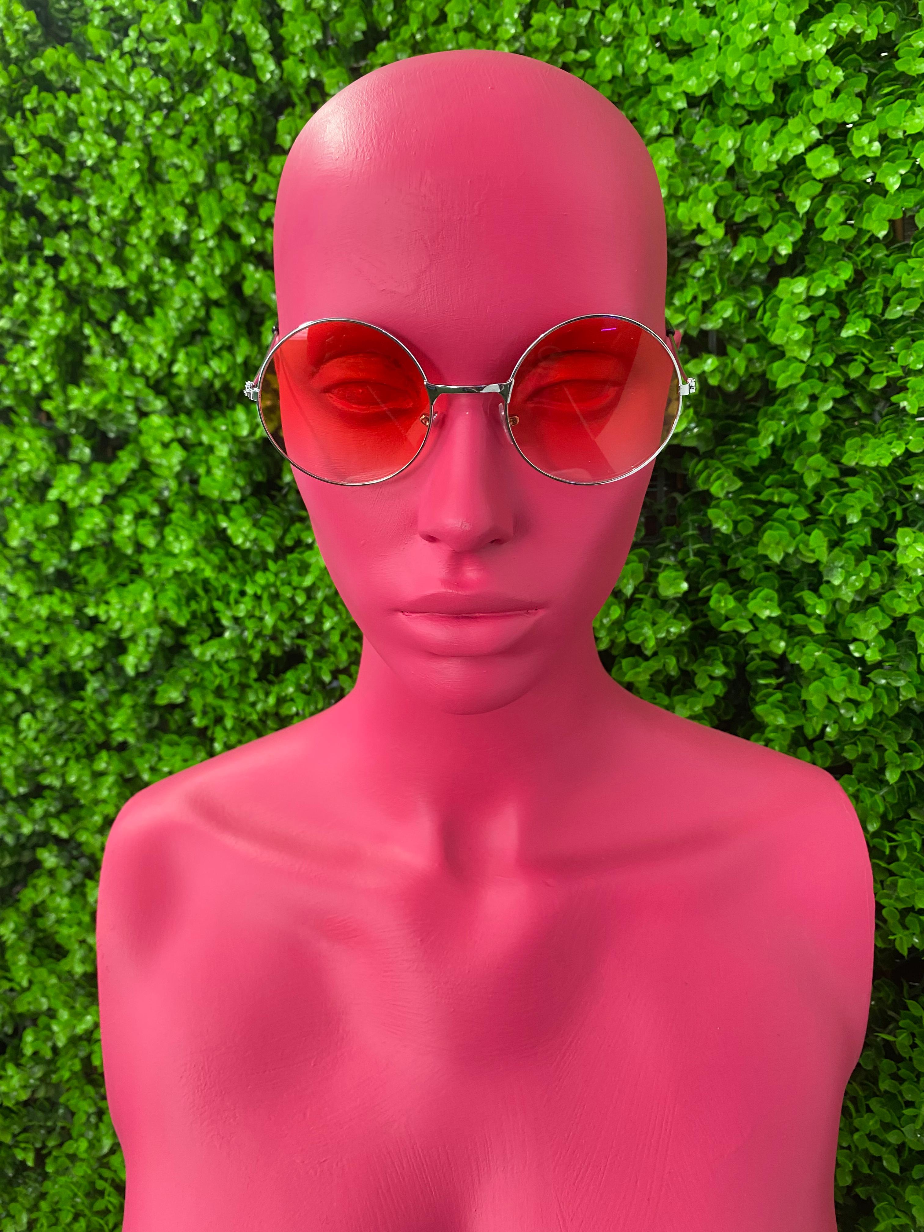 Rose Round Metal Sunglasses