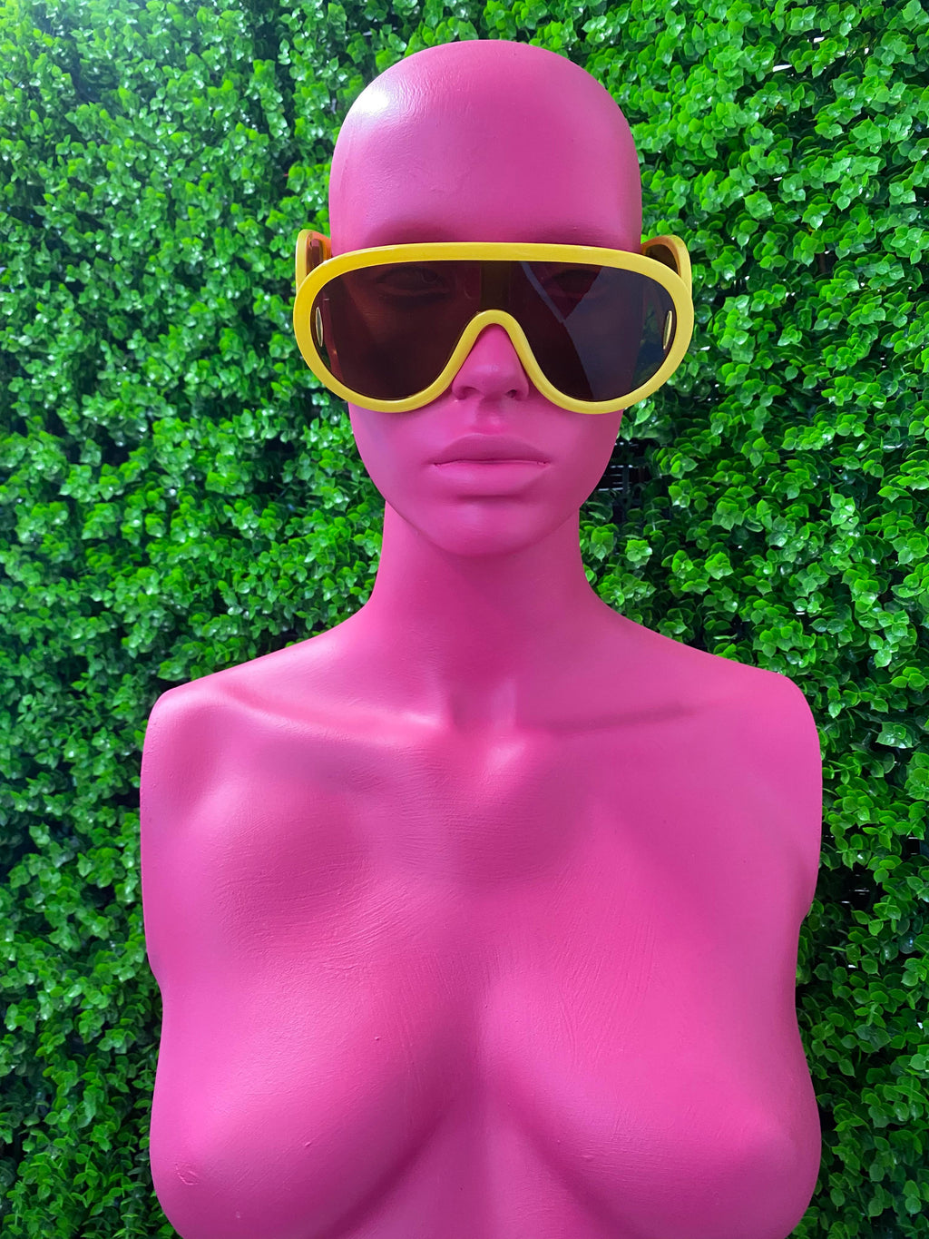 Yellow Sport Goggle Sunglasses