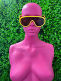 Yellow Sport Goggle Sunglasses
