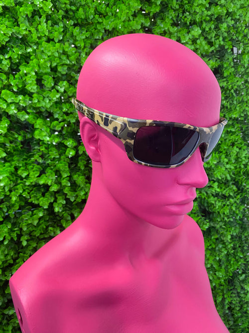 Black Mirrored Shield Sunglasses
