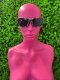 Black Mirrored Shield Sunglasses
