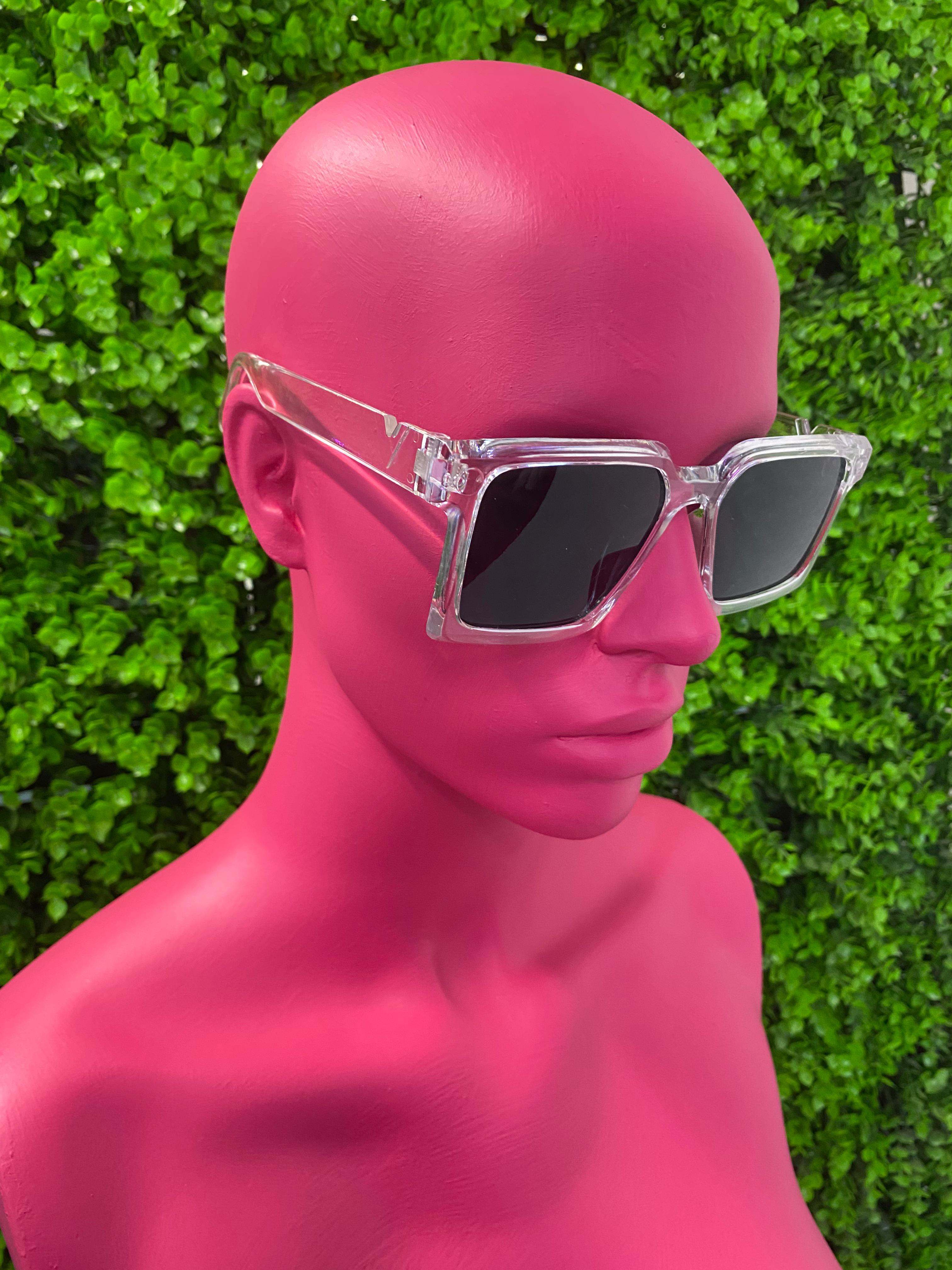 Clear-Edge Square Sunglasses