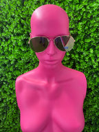 Gold Aviator Sunglasses