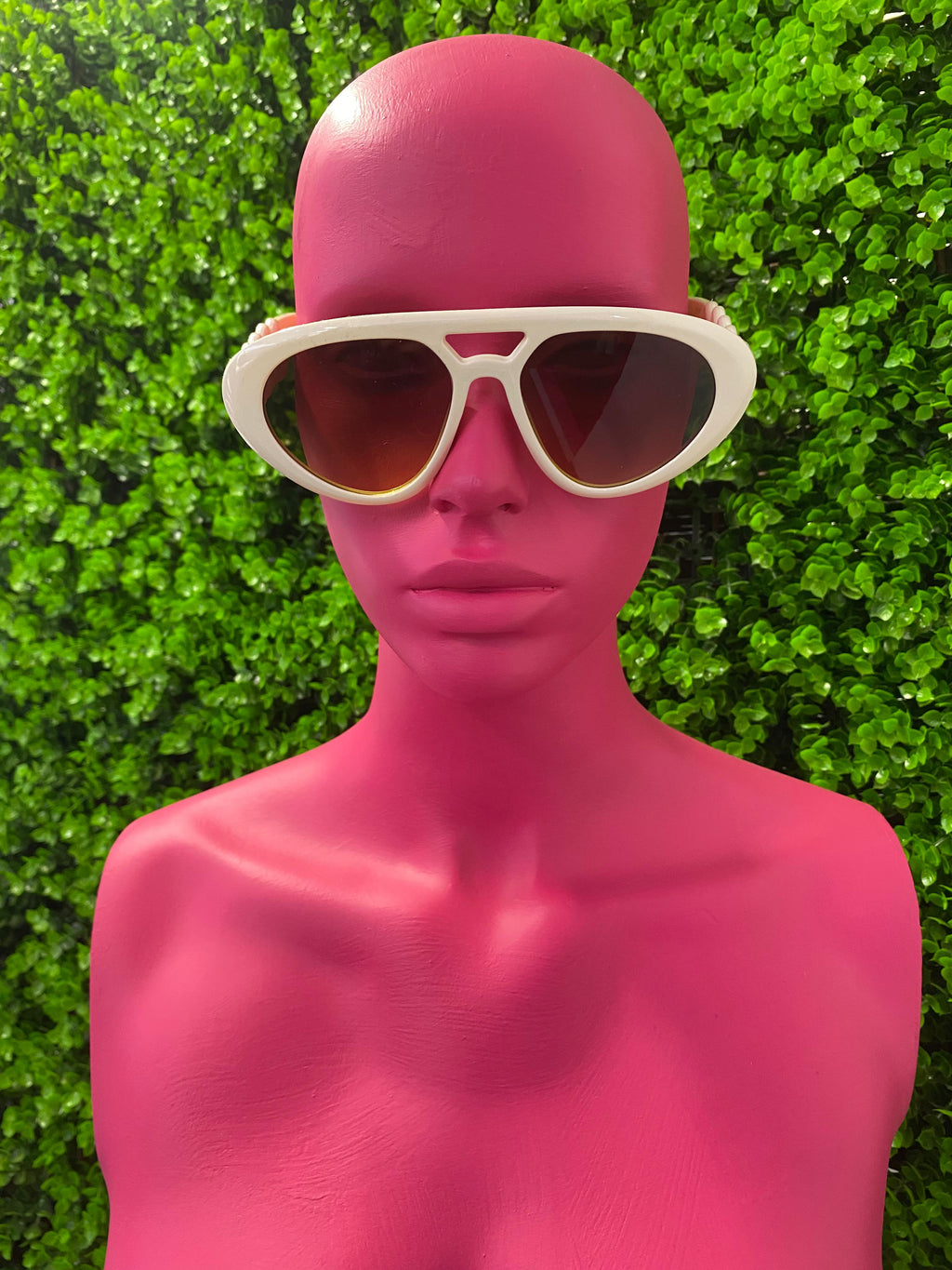Ivory Side-Chain Cat-Eye Sunglasses