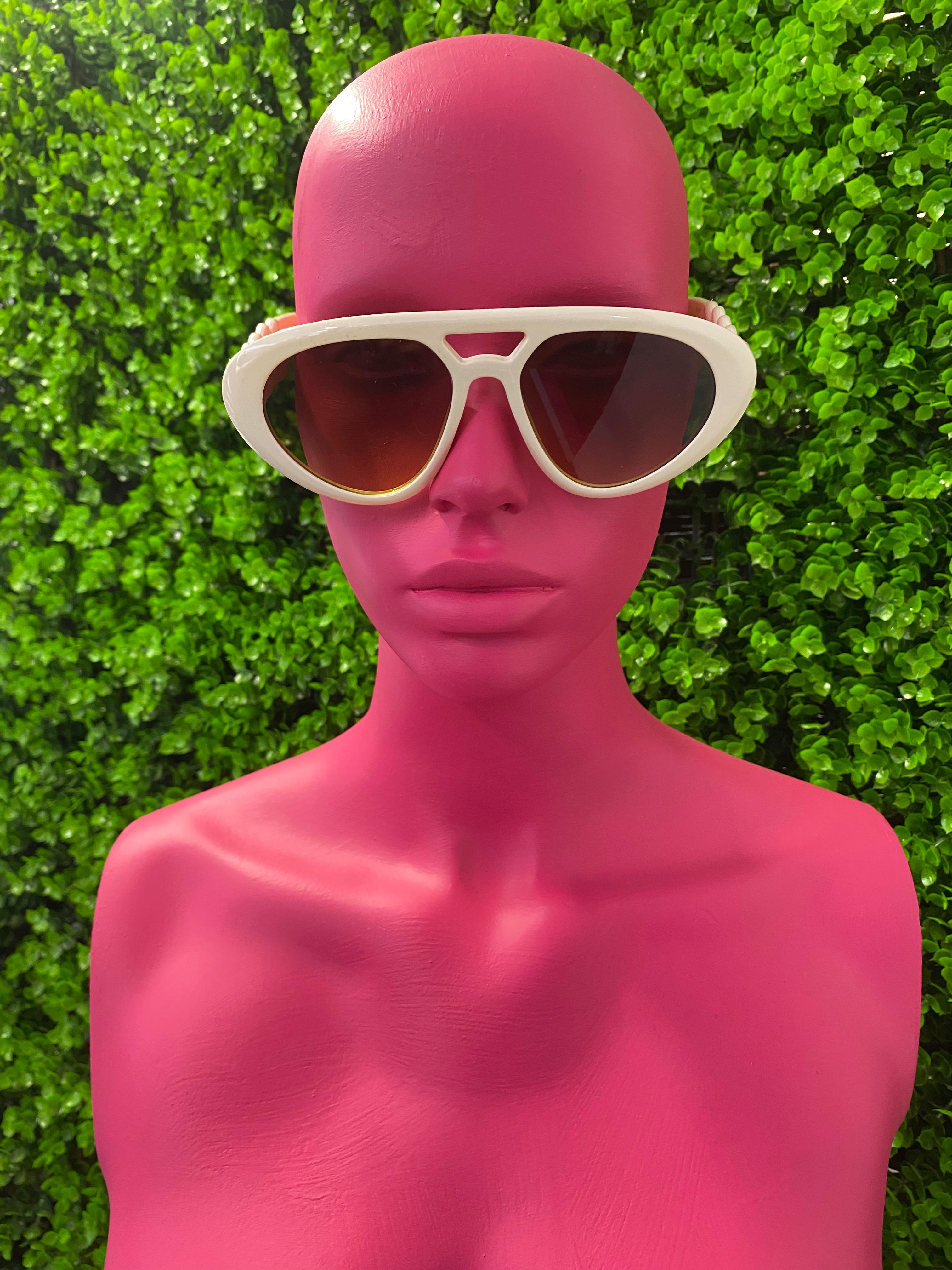 Ivory Side-Chain Cat-Eye Sunglasses