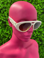 Ivory Side-Chain Cat-Eye Sunglasses
