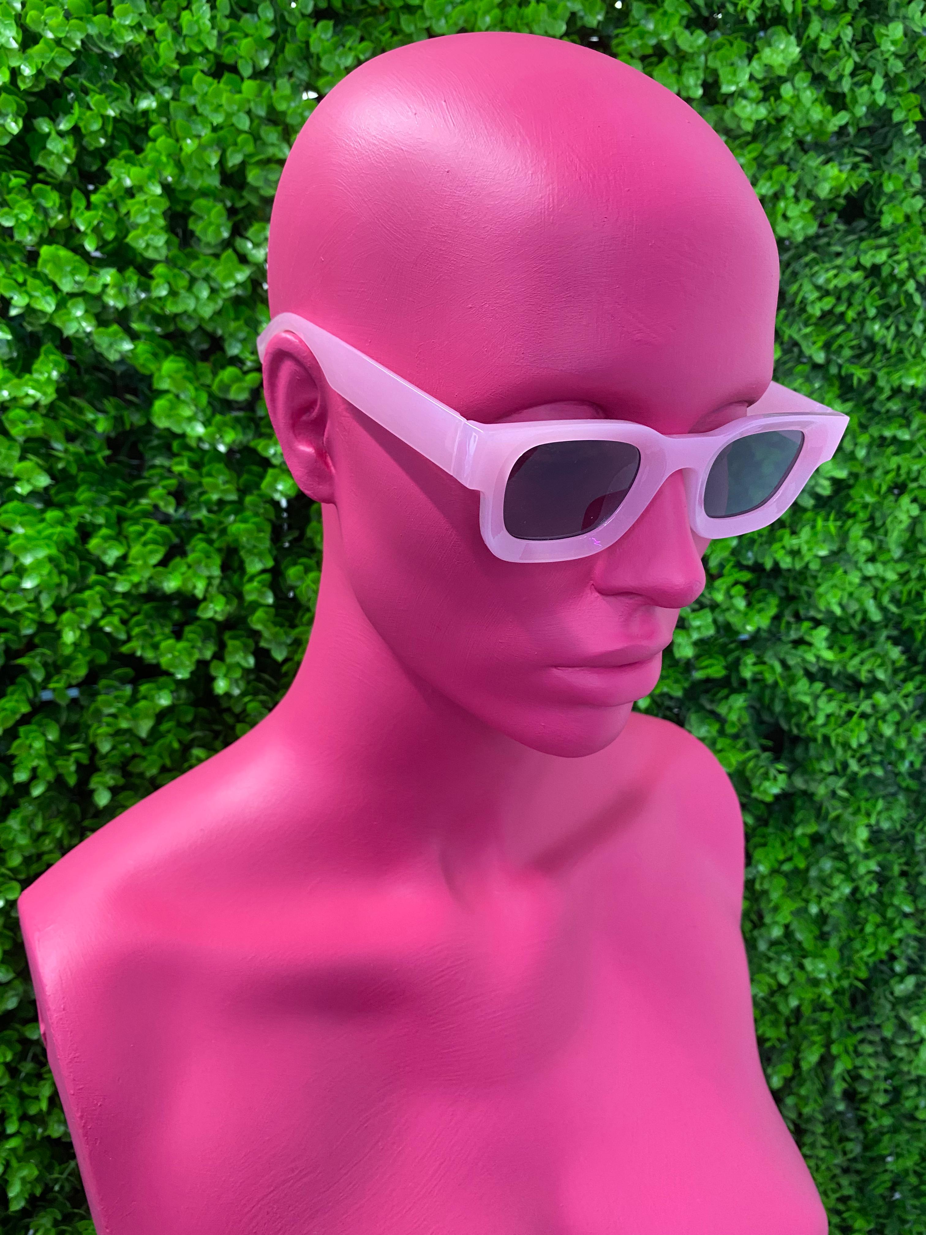 Blush Retro Cat-Eye Sunglasses