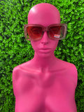 Amber Oversized Square Sunglasses
