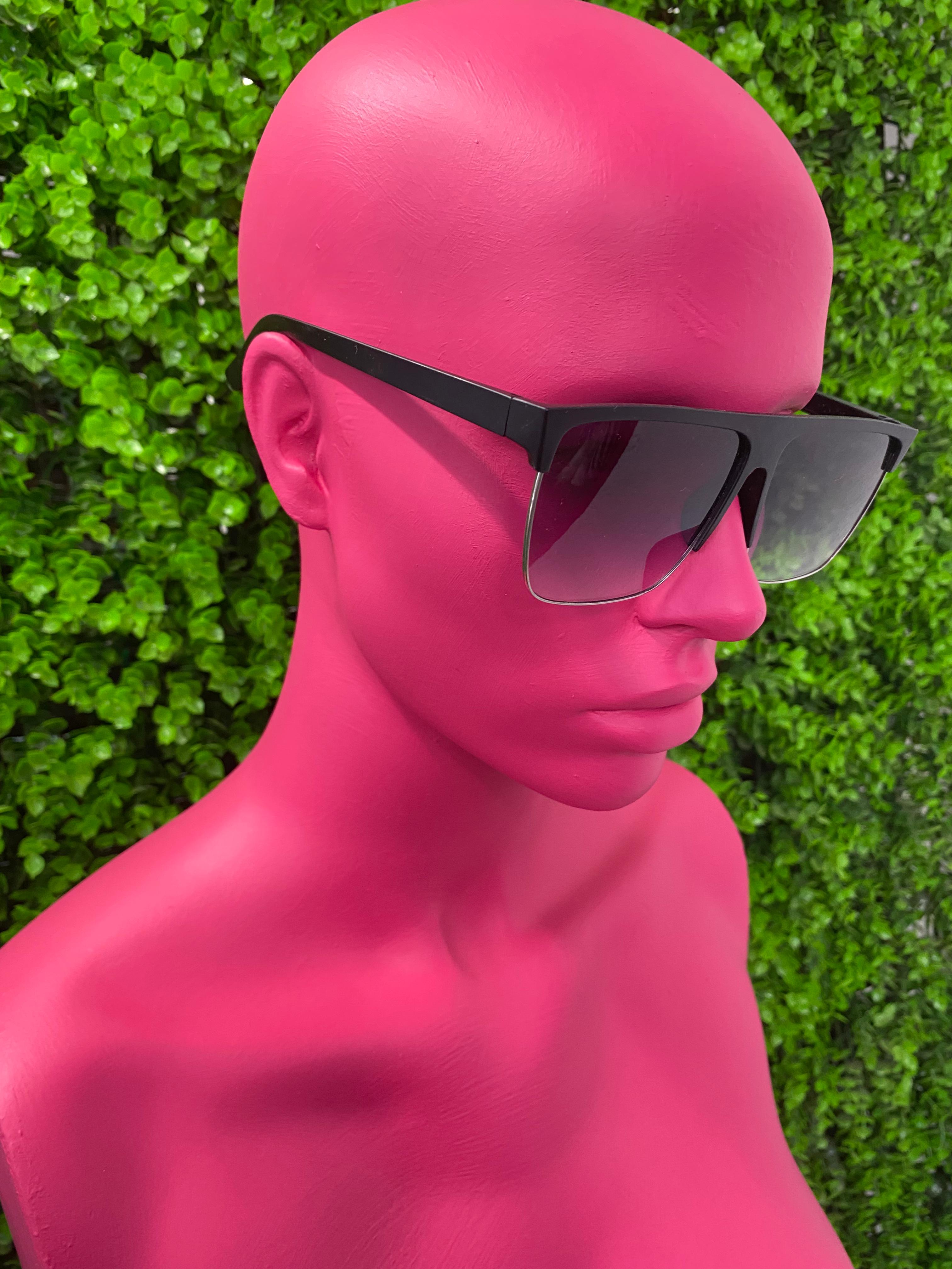 Black Visor Sunglasses