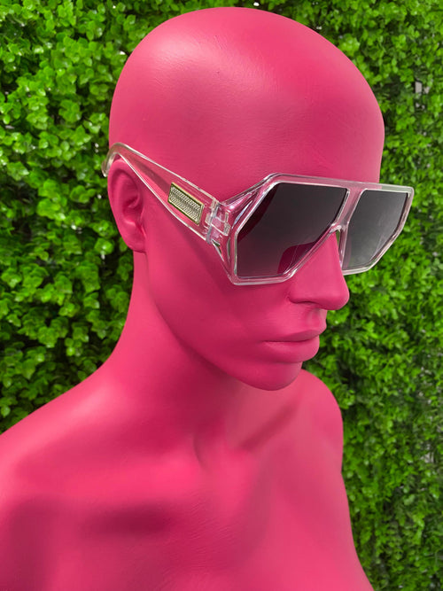 Black Hex Shield Sunglasses