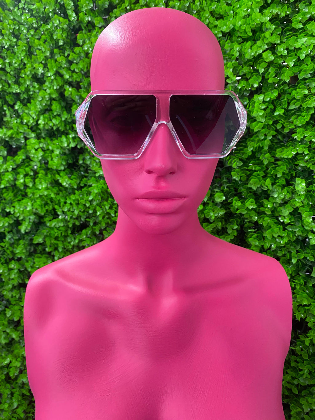 Black Hex Shield Sunglasses