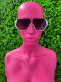 Black Hex Shield Sunglasses