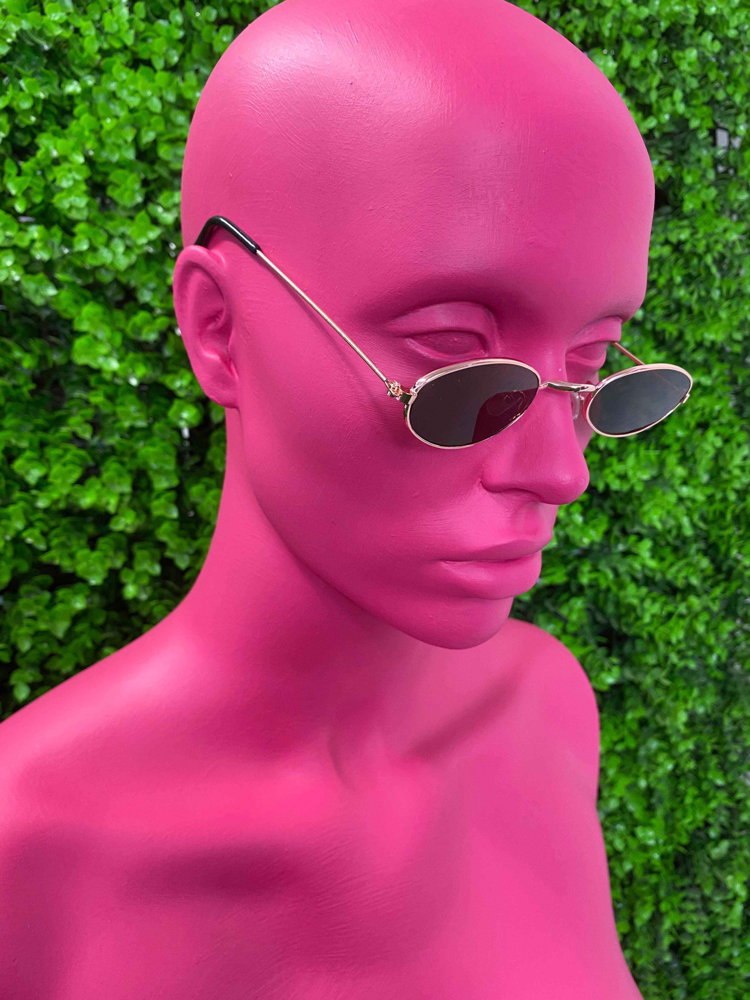 Rose Slim Oval Sunglasses