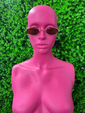 Rose Slim Oval Sunglasses