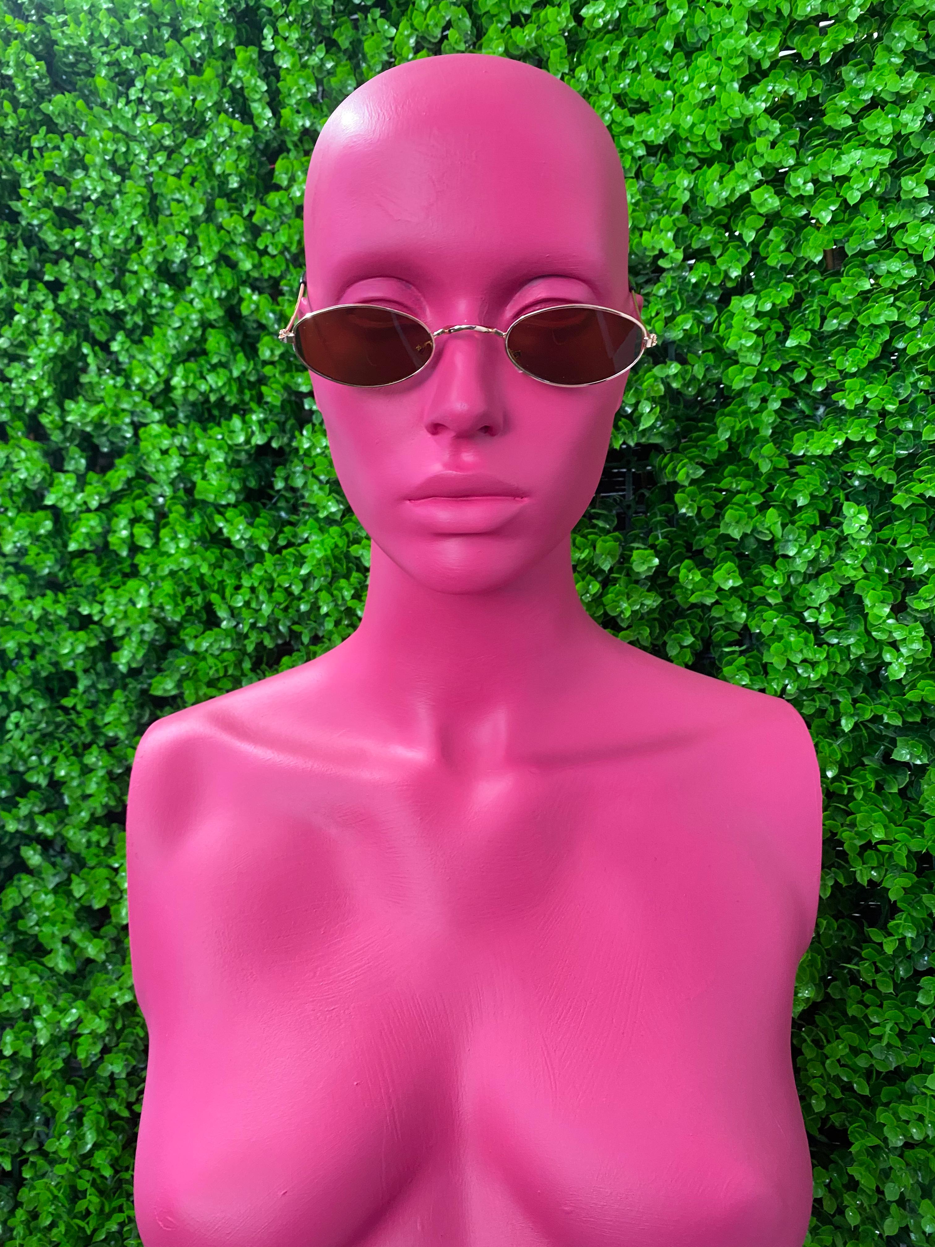 Rose Slim Oval Sunglasses