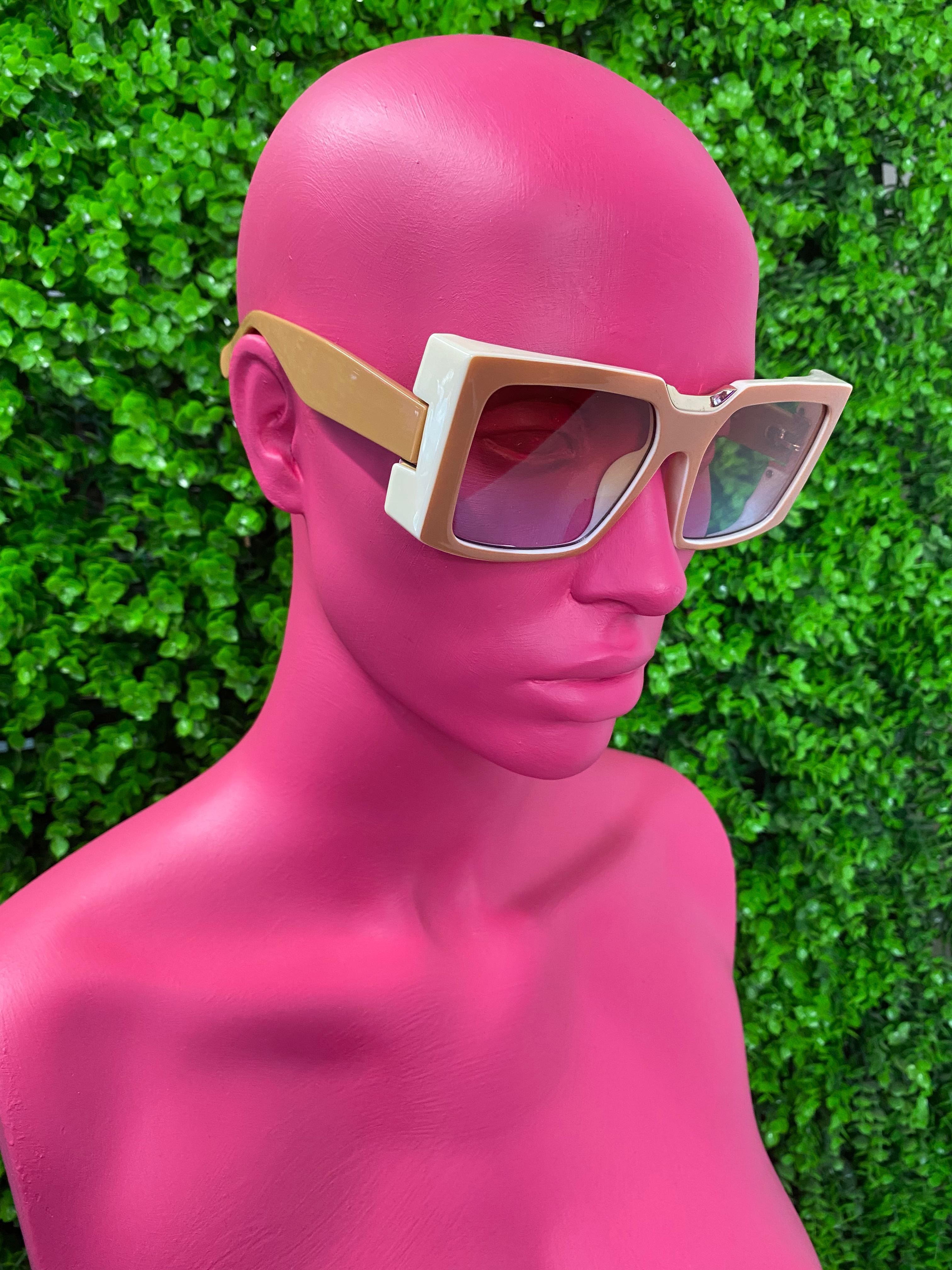 Taupe Square Sunglasses
