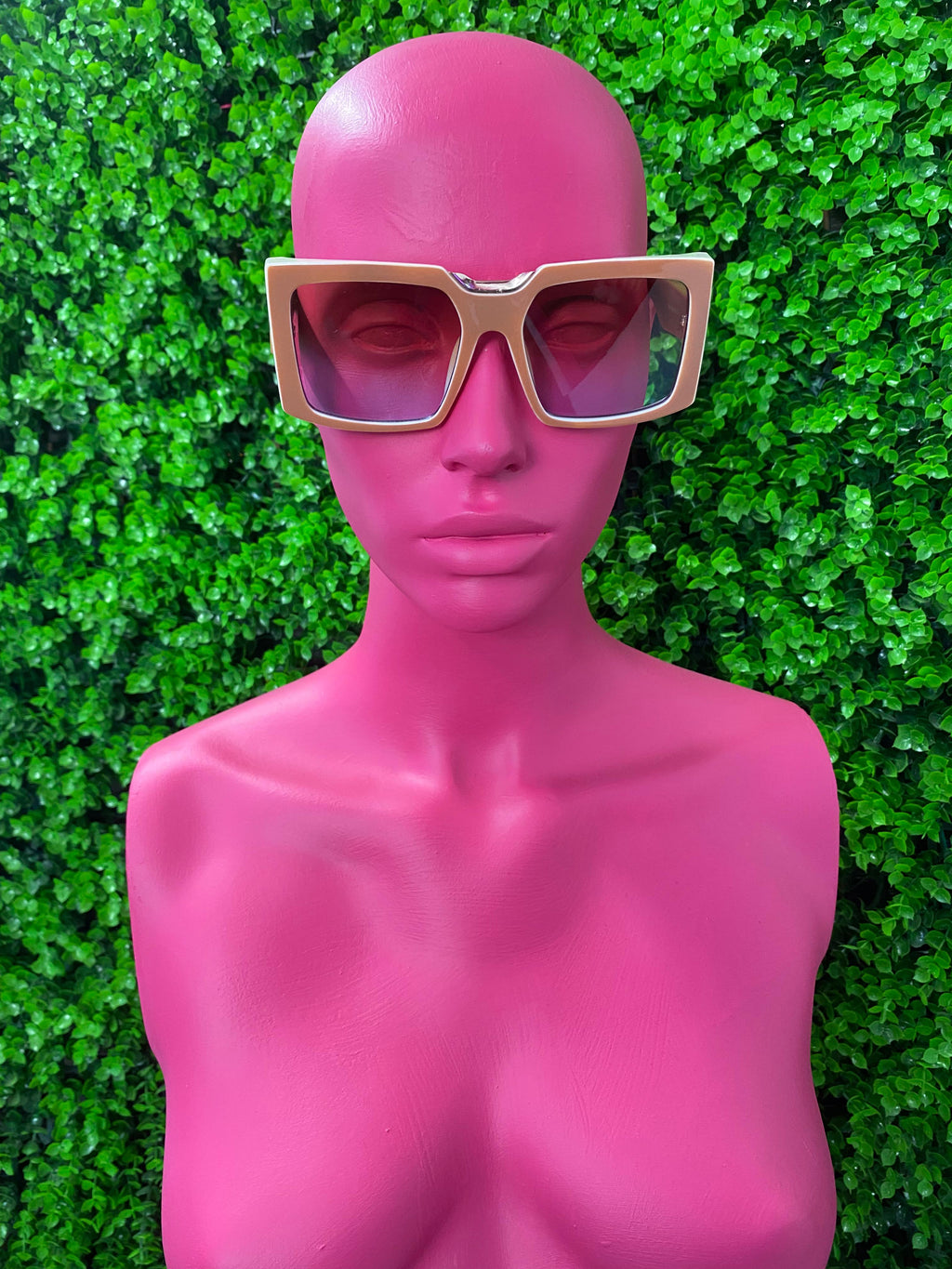 Taupe Square Sunglasses
