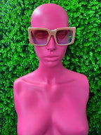 Taupe Square Sunglasses