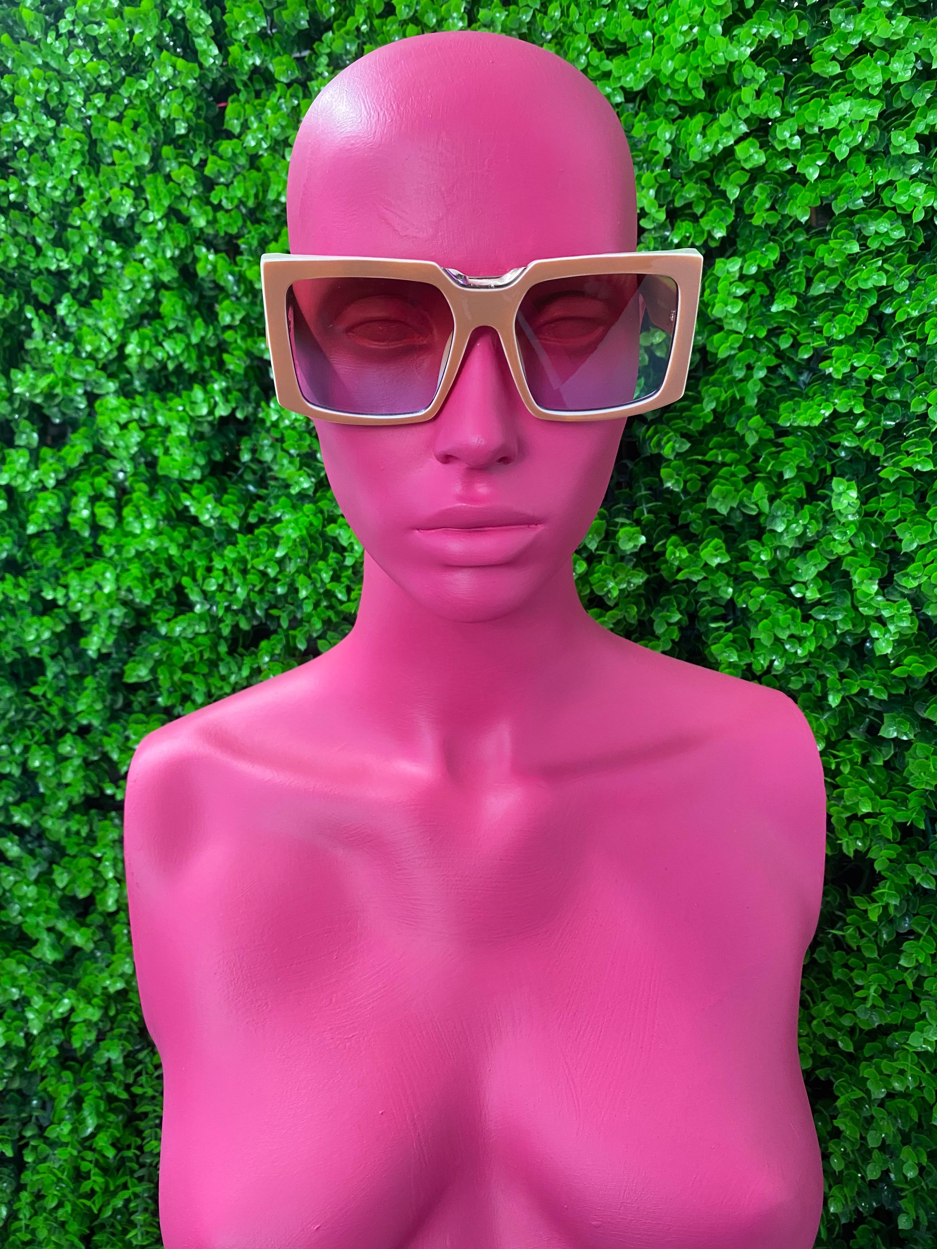 Taupe Square Sunglasses