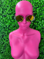 Gold Round Mirror Sunglasses