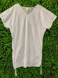 White Crochet Lace Tassel Top