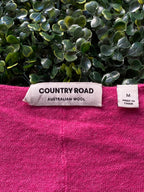 Country Road Berry Pink Fine-Knit Wool Top