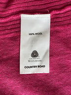 Country Road Berry Pink Fine-Knit Wool Top