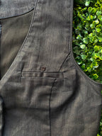 Only Jeans Black Denim Waistcoat