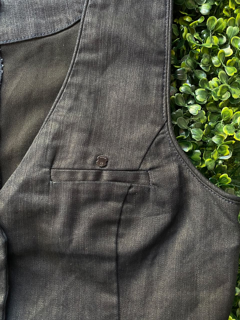 Only Jeans Black Denim Waistcoat