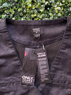 Only Jeans Black Denim Waistcoat