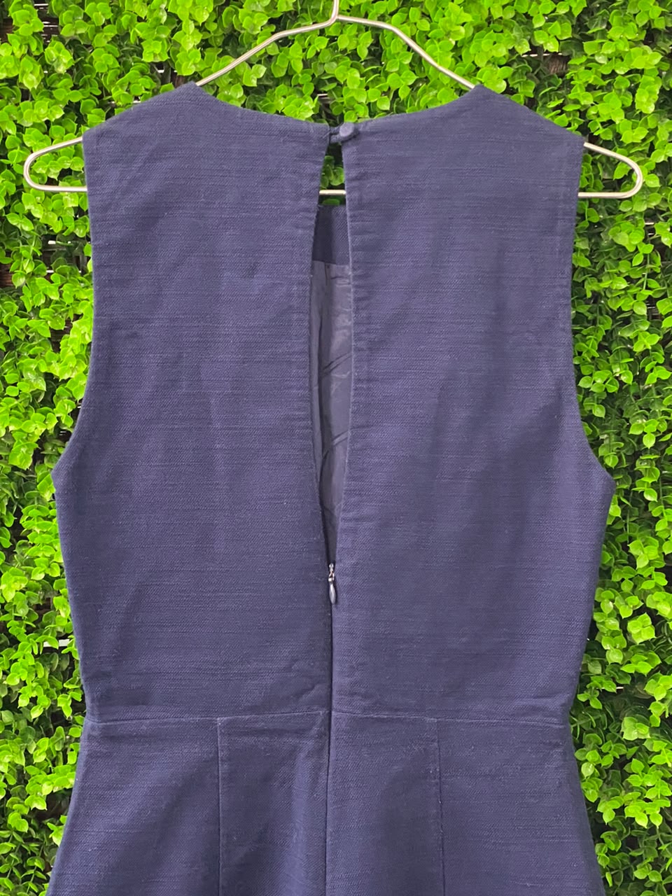 KooKai Deep Navy Purple Stretch-Cotton Sleeveless Playsuit