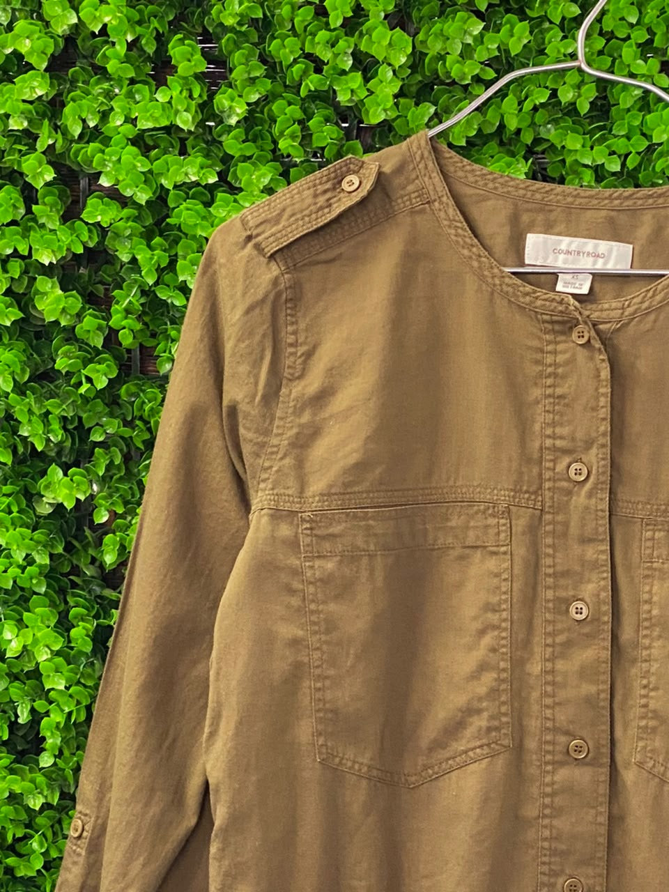 Country Road Khaki Cotton Utility Pocket Jacket