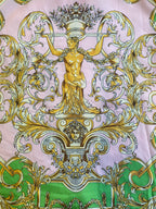 Multicolour Baroque Shirt & Pleated Skirt Set