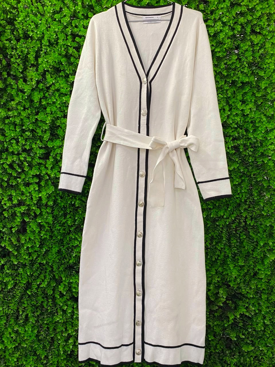 Woolworths Cream Belted Long Cardigan