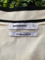 Woolworths Cream Belted Long Cardigan