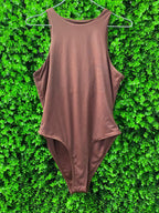 Chocolate Brown Sleeveless Bodysuit