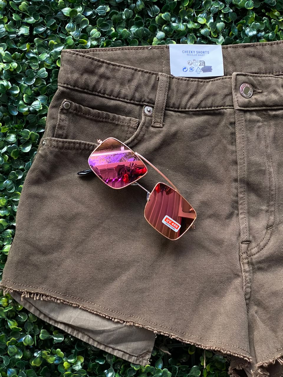 Cheeky Chocolate Brown Denim Mini Shorts